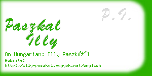 paszkal illy business card